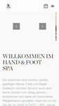 Mobile Screenshot of handandfootspa.de